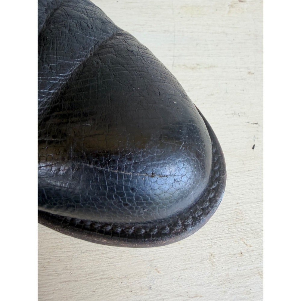 Lucchese Roper Boots Mens 9 EE Black Leather Western Cowboy T005703 - Picture 12 of 16